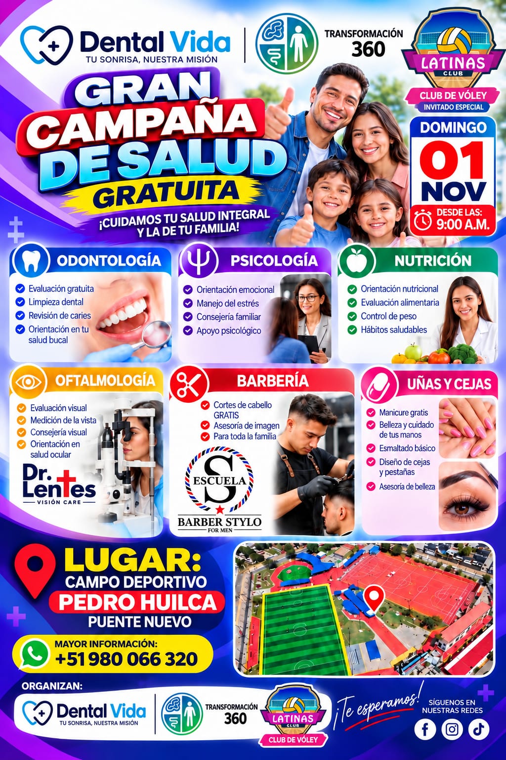 Afiche Gran Campaña de Salud Gratuita